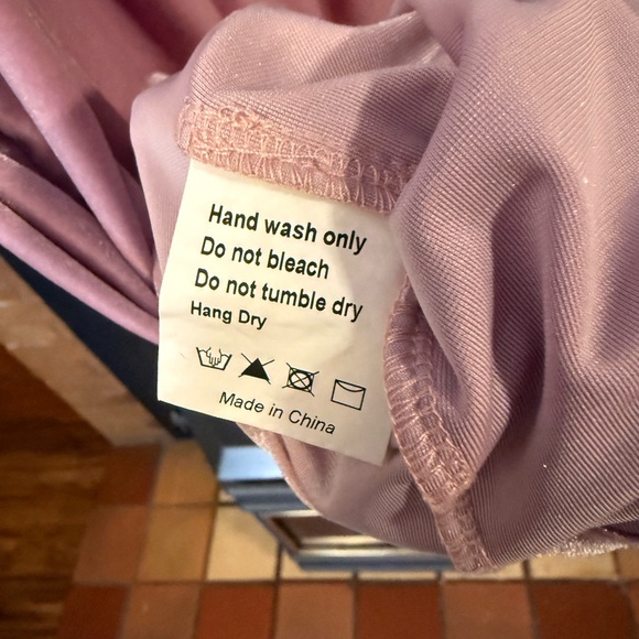 JessaKae Pink Velour Wrap Dress - Picture 6 of 7